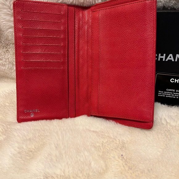 CHANEL QUILTED LEATHER WALLET COA BOX CLOTH - Picture 4 of 16